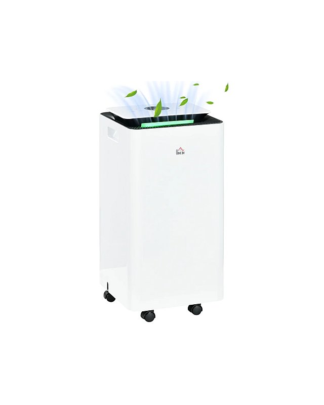 Desumidificador de Ar ABS cor Blanco 25x25x50,5 cm HOMCOM