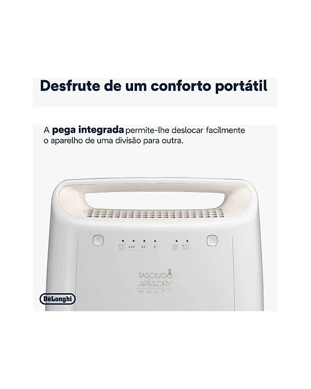 Desumidificador DELONGHI DEX210SF ( 2 L - 10L/dia - Branco)
