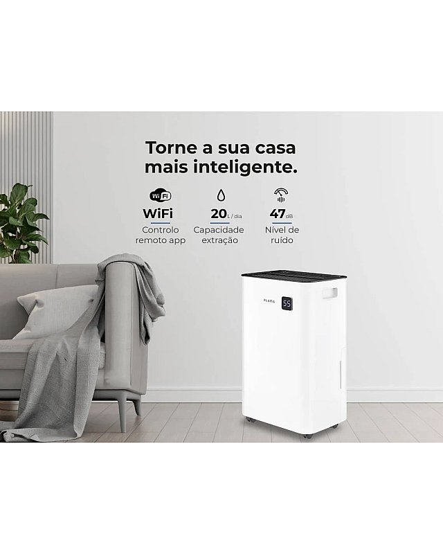 Desumidificador FLAMA Digital 1341FL (20 LT -Wi-Fi - Branco)