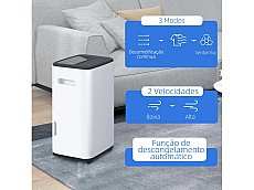 Desumidificador ABS cor Blanco 33,5x26x53 cm HOMCOM