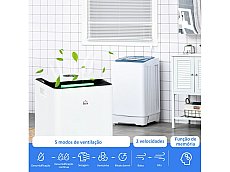 Desumidificador de Ar ABS cor Blanco 25x25x50,5 cm HOMCOM