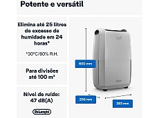 Desumidificador DELONGHI DDSX225 (5 L - 25 L/dia)