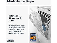 Desumidificador DELONGHI DEXD214RF (2.1 L - 14 L/dia - Branco)