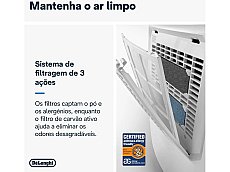 Desumidificador DELONGHI DEXD216RF (2.1 L - 16 L/dia - Branco)